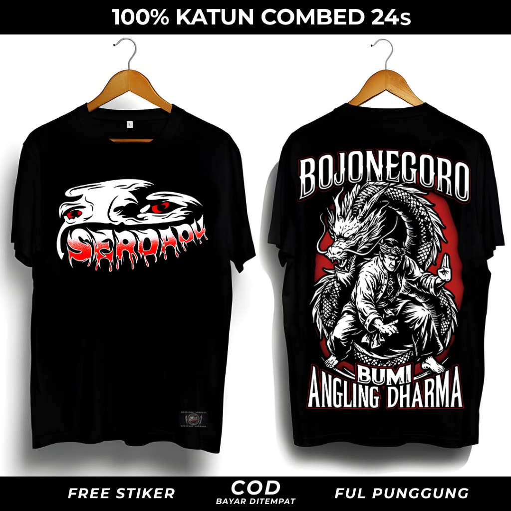 Kaos PSHT Serdadu Bojonegoro Distro Original Katun Combed 24s Tebal Premium
