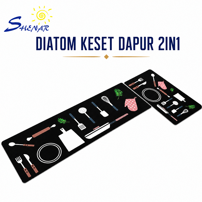 Keset Dapur Diatomite Keset Kaki Keset Dapur Diatomite 2 In 1 / Keset Kaki Diatomite