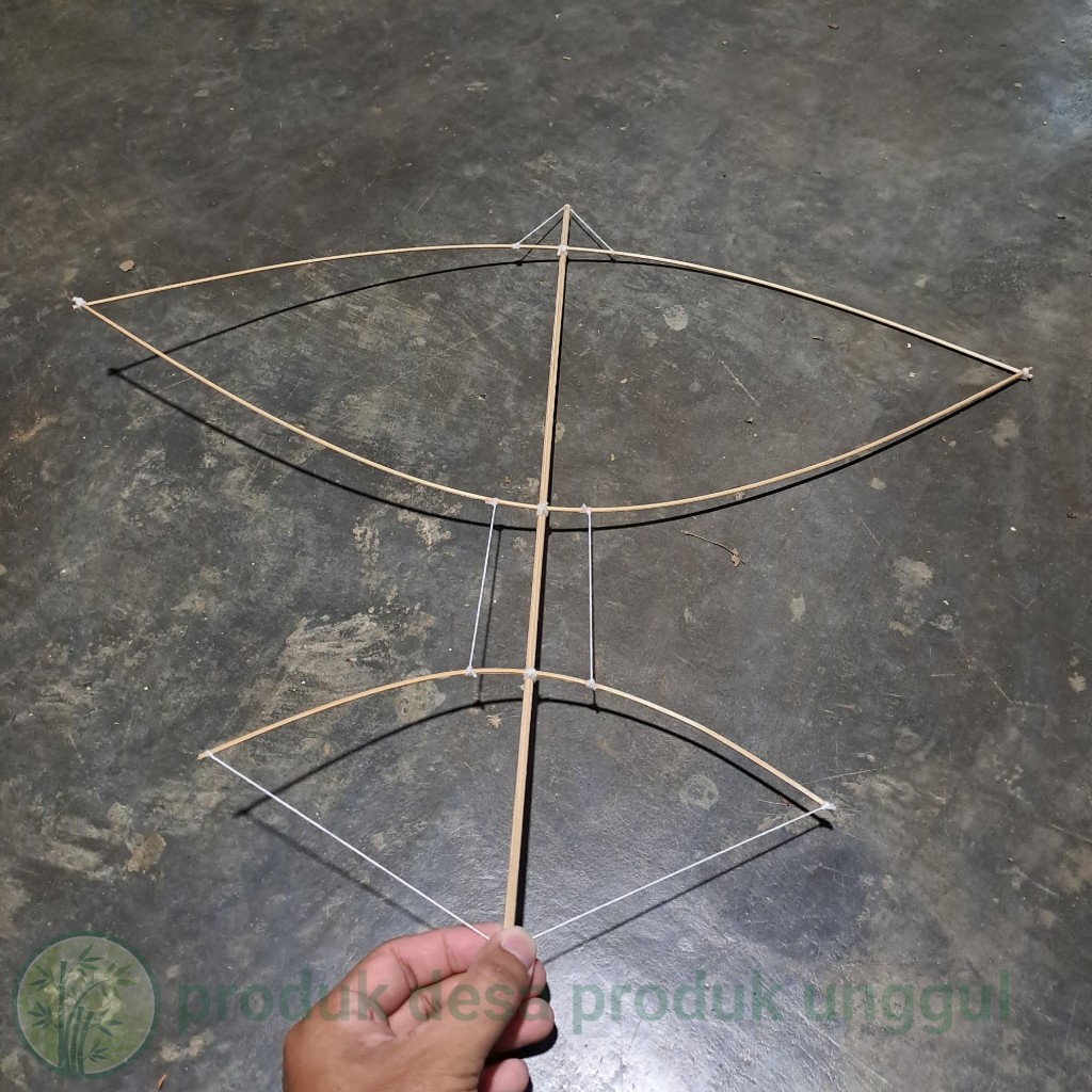 rangka layangan gapangan 50 cm mini biasa rangka layang layang gapangan arku layangan mini murah