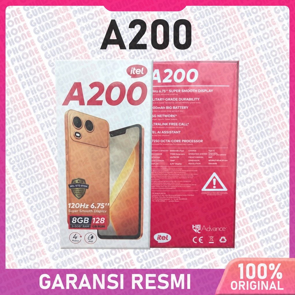 itel A200 Garansi resmi Indonesia