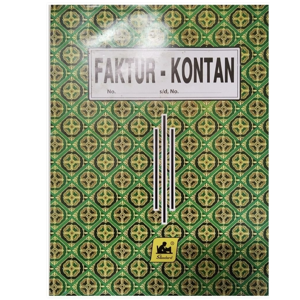 Bon Faktur Standard Rangkap 1 Besar ( 16 x 21.5 cm ) / Lusin ( 12 Pcs )