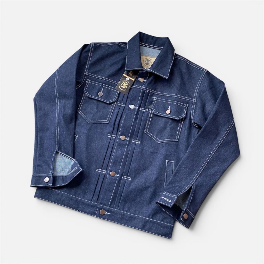 Jaket Raw Denim Blue 14Oz  Jacket Denim Pria Jacket Raw Denim