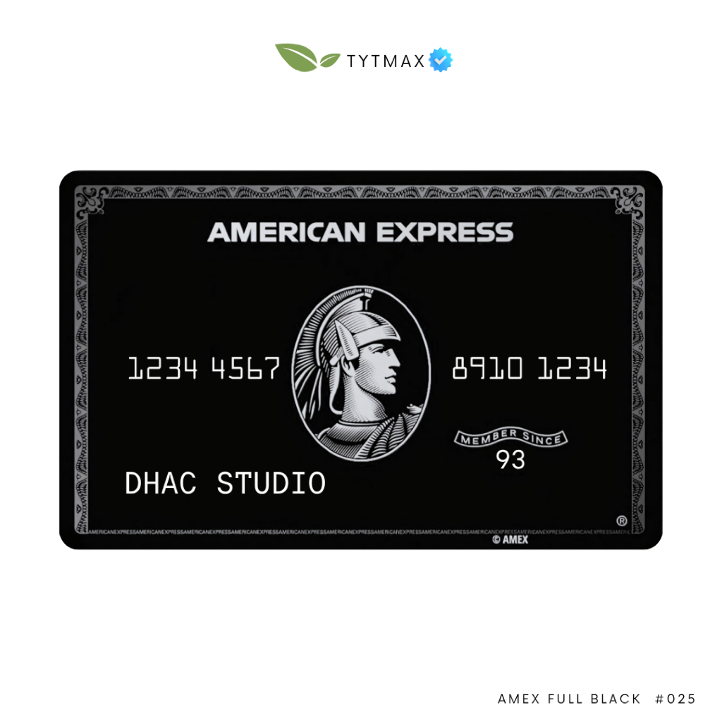 amex full black  #025 / Dummy Card / Fake Premium ID Card