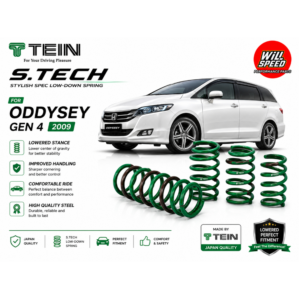 PER TEIN S TECH STECH HONDA ODYSSEY RB 1 RB2 RB3 RB4 GEN4 2008-2013
