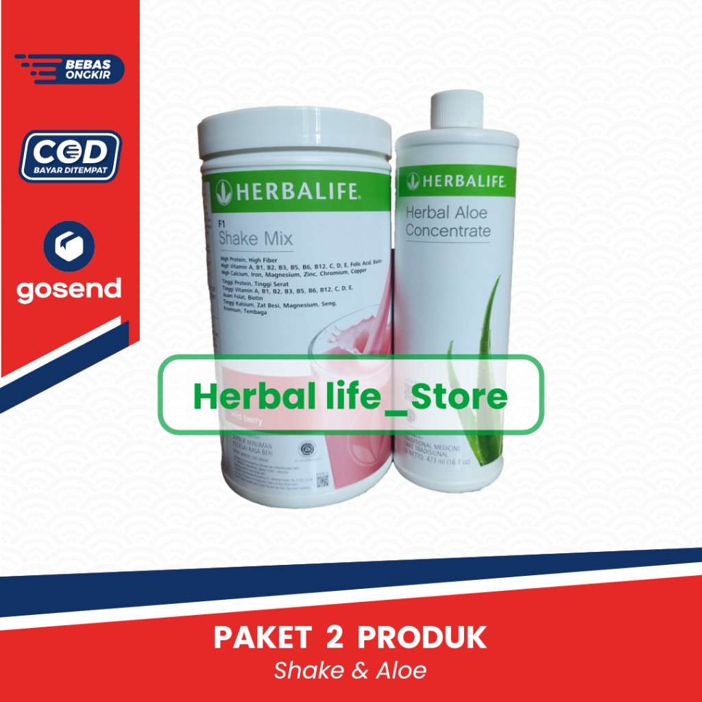 herb4life - herbalife 100% original - shake - aloe