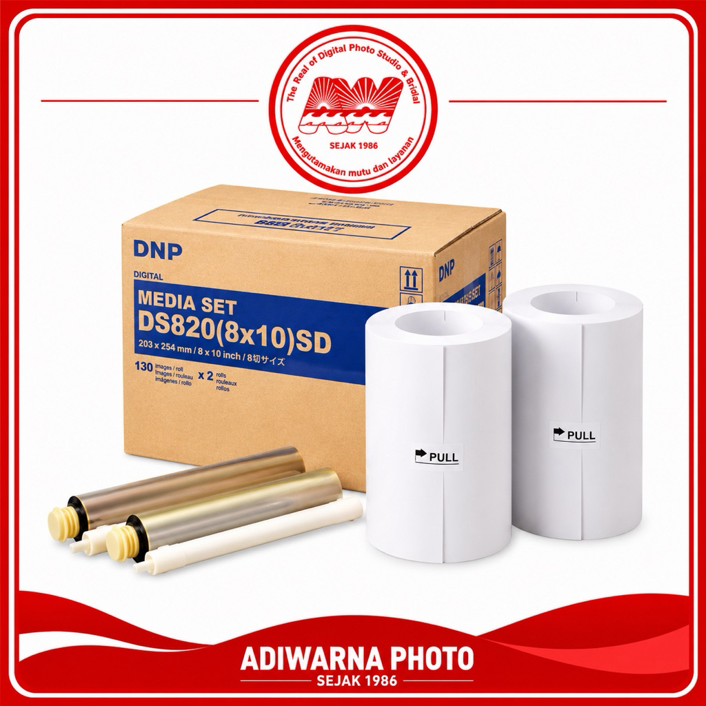 DNP Media Set DS820 - 1 Roll (8x10 inch) SD