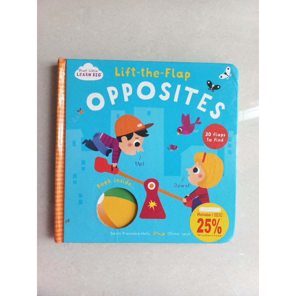 Buku Lift The Flap Book Opposites Preloved Import Book Buku Anak Board Book