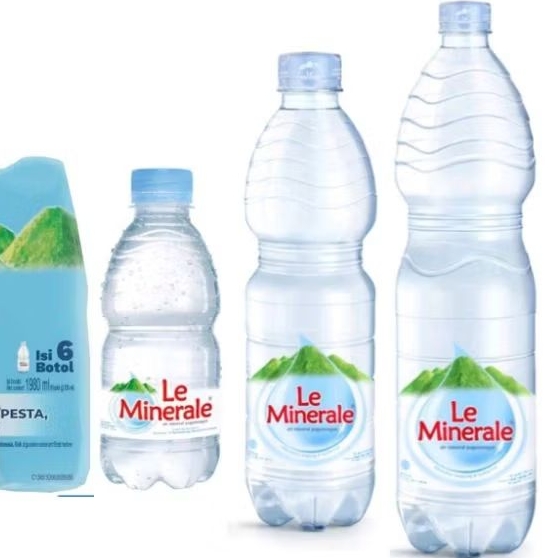 (instant saja) Le Minerale Air Mineral Pegunungan botol besar tanggung kecil