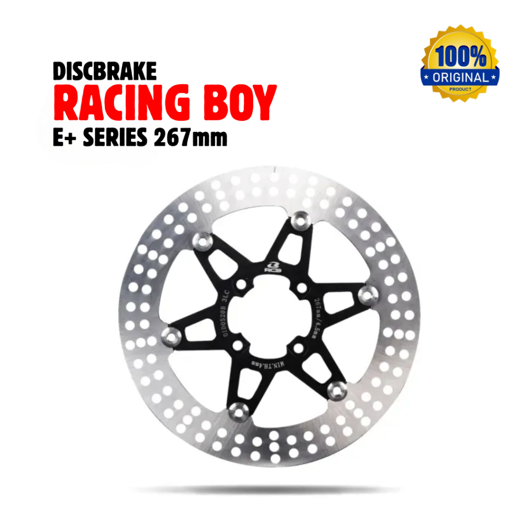 DISCBRAKE E2+ SERIES RACING BOY 267MM PIRINGAN CAKRAM MX 135 LC135 MIO OVERSIZED 267MM Y15 MX KING O