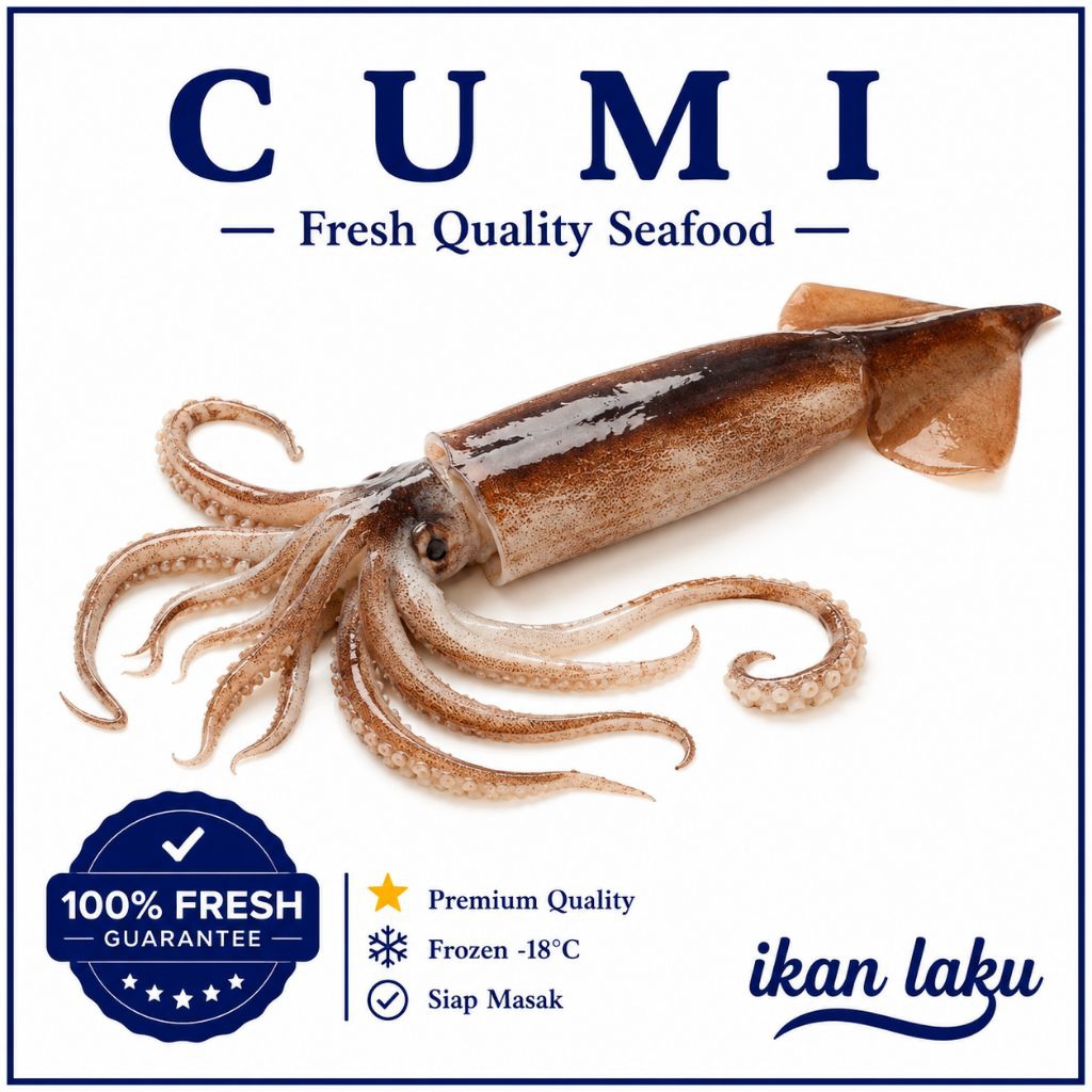 Ikan Laku – Cumi Besar Segar - Cumi Bakar Seafood Fresh Frozen Berkualitas