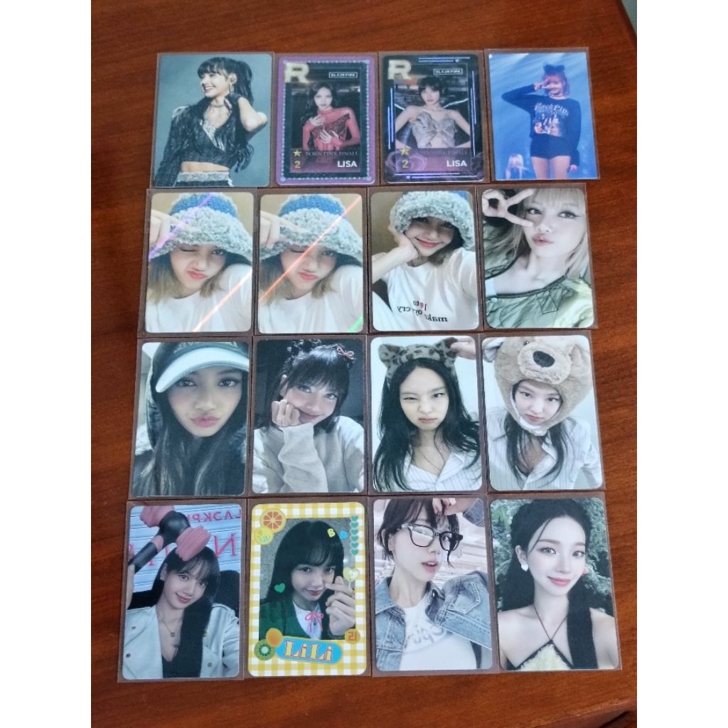 [READY, TAKE ALL, NO NEGO] Official Blackpink Lisa & Jennie; aespa Karina photocards / pc / pob / Bo