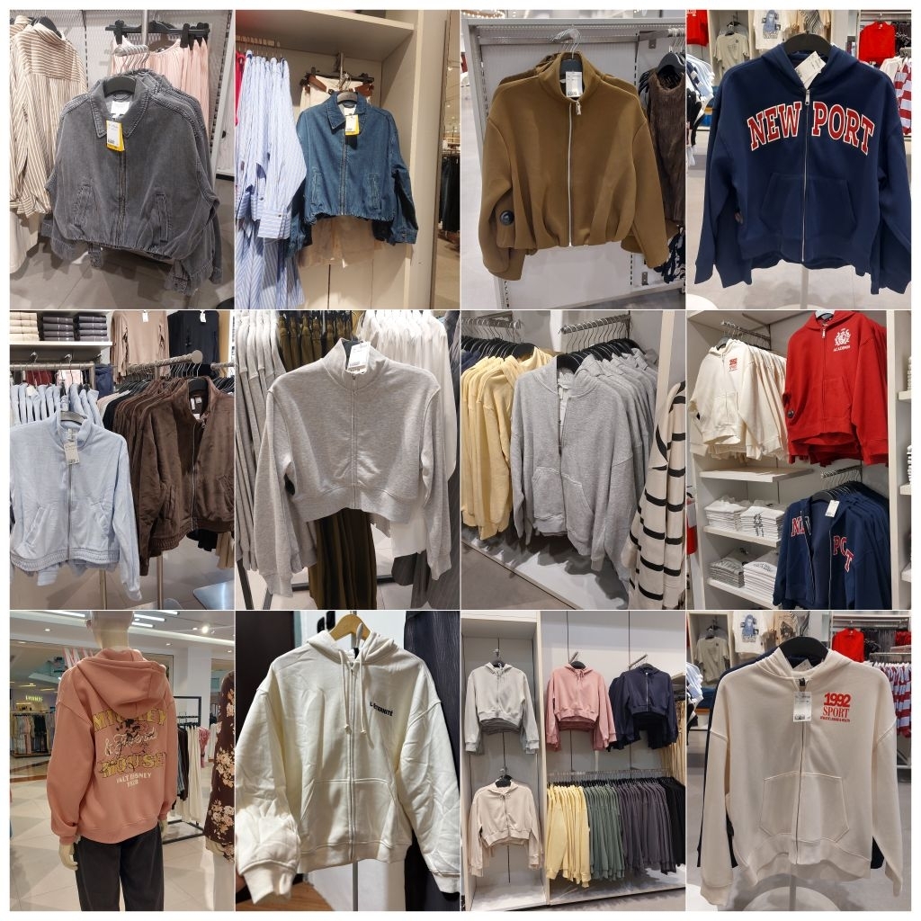 JASTIP JAKET ZIPPER | JAKET ZIPPER CROP | SWEATER CROP | HOODIE WANITA H&M