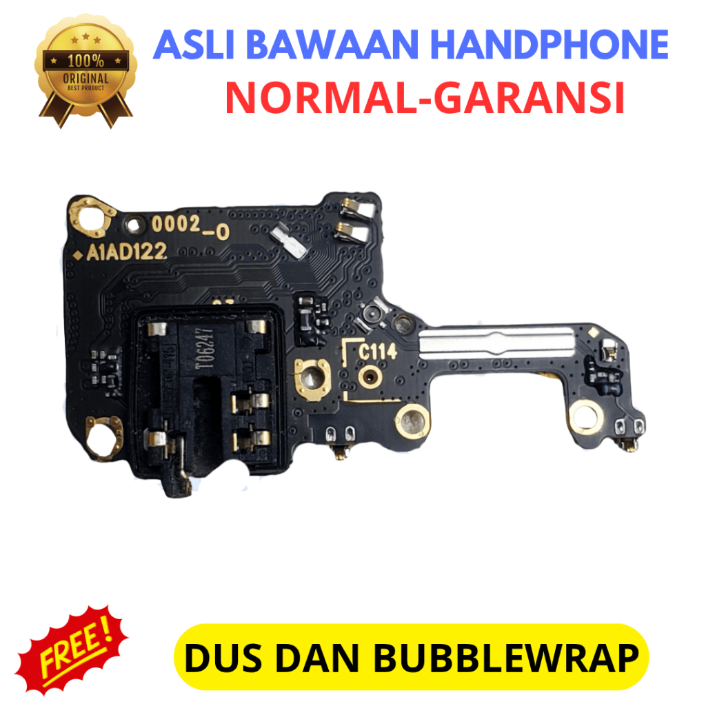 Konektor headset hp Oppo Reno 4 Pro 4G - asli original copotan cabutan bawaan