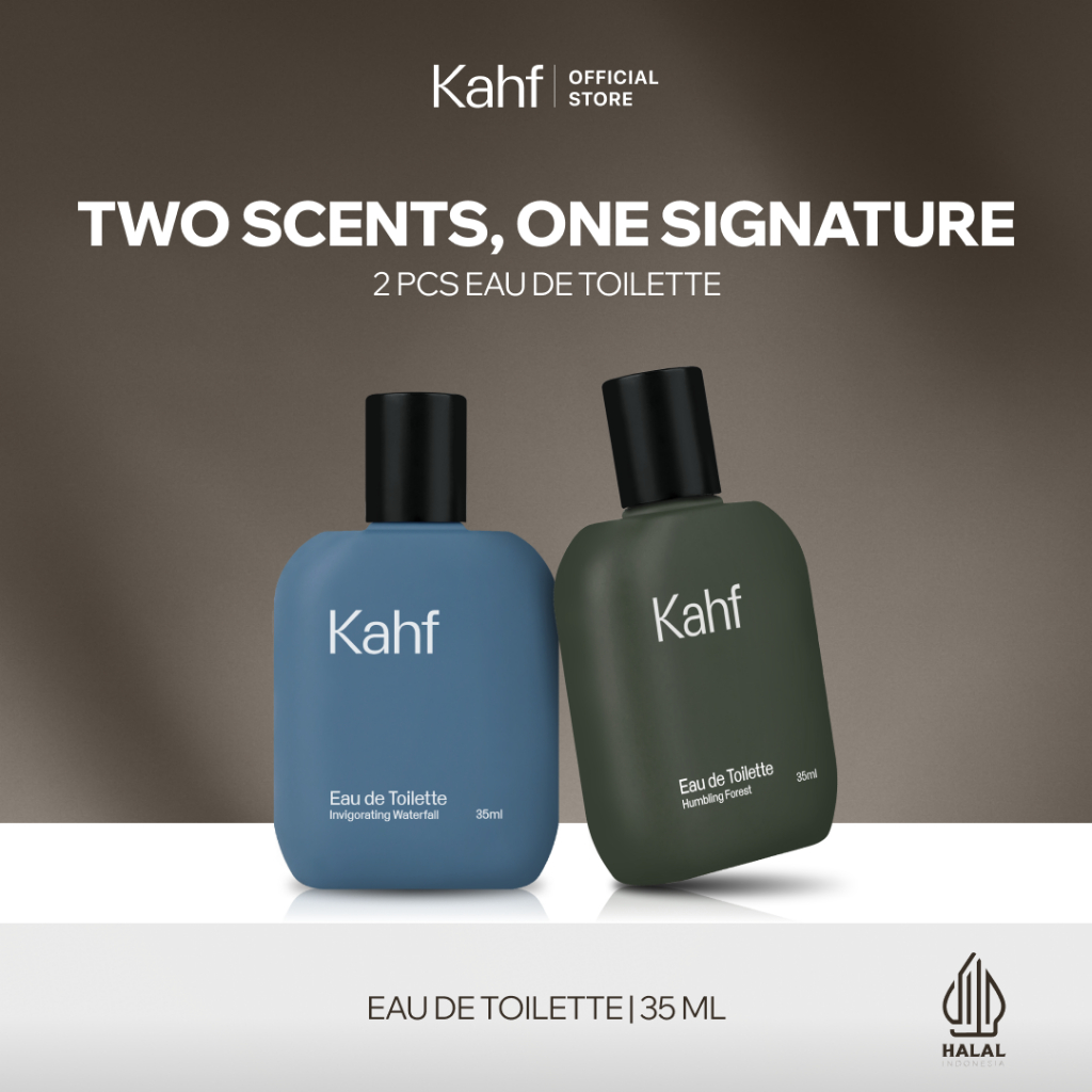 Kahf Paket Fragrance Layering isi 2 - Parfum Pria Eau de Toilette EDT 2 pcs