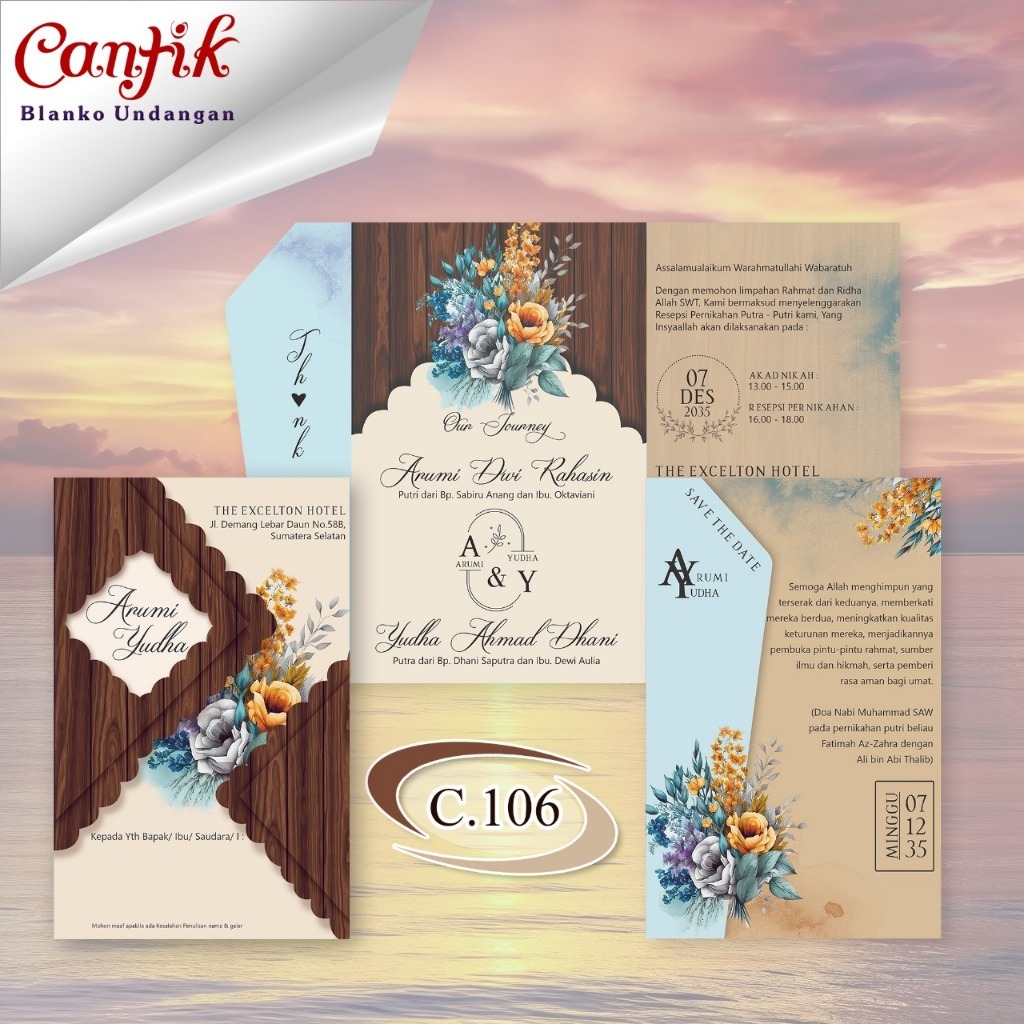 BLANKO UNDANGAN CANTIK 106