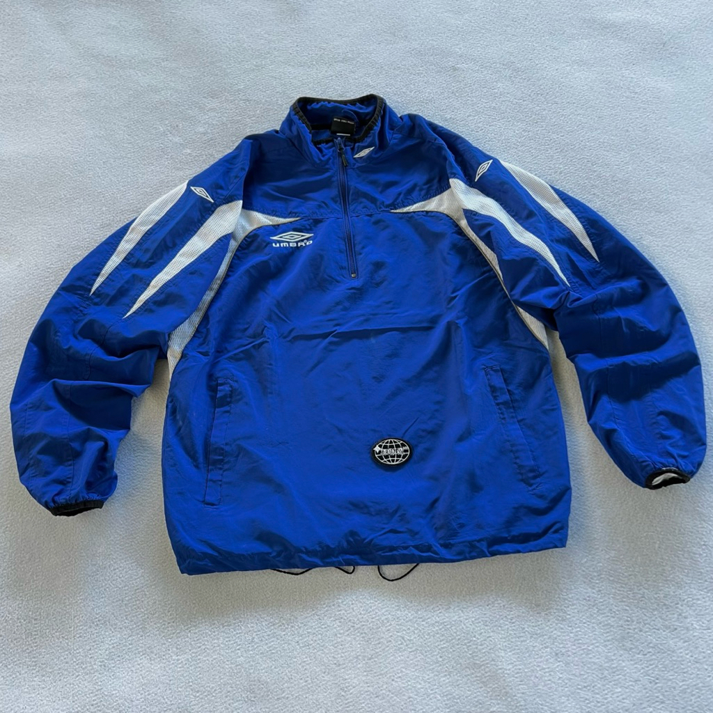 Vintage 00s 1/4 Zip UMBRO Windbreaker (Reflective)