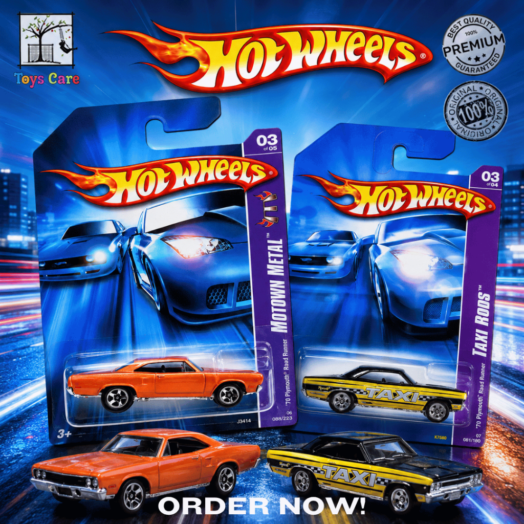 Hot Wheels 70 Plymouth Road Runner Hitam Kuning 2007 TAXI - 70 Plymouth Road Runner