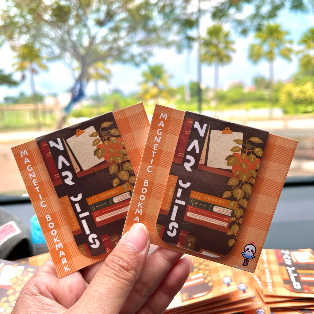 Custom Order - Magnetic Bookmark Pembatas Buku Magnet Custom
