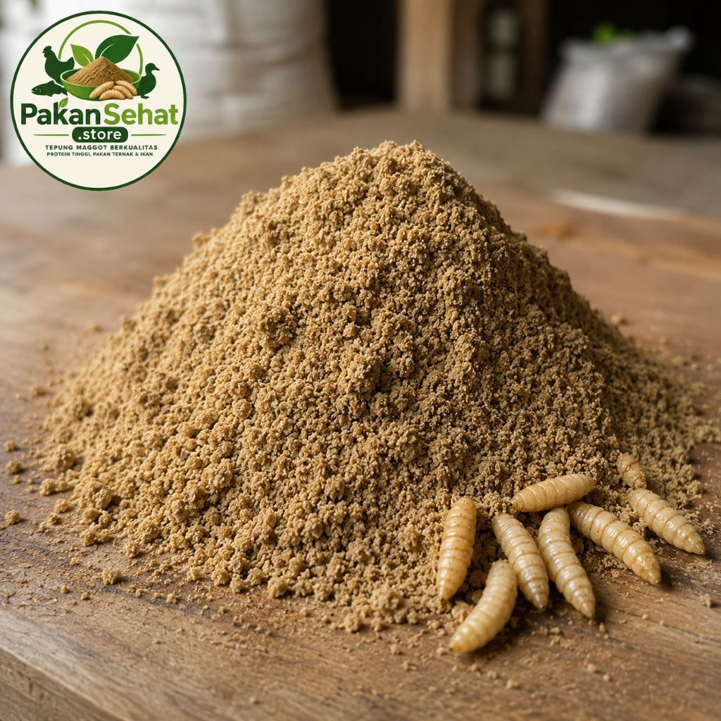 Tepung Maggot BSF 1 Kg Tinggi Protein