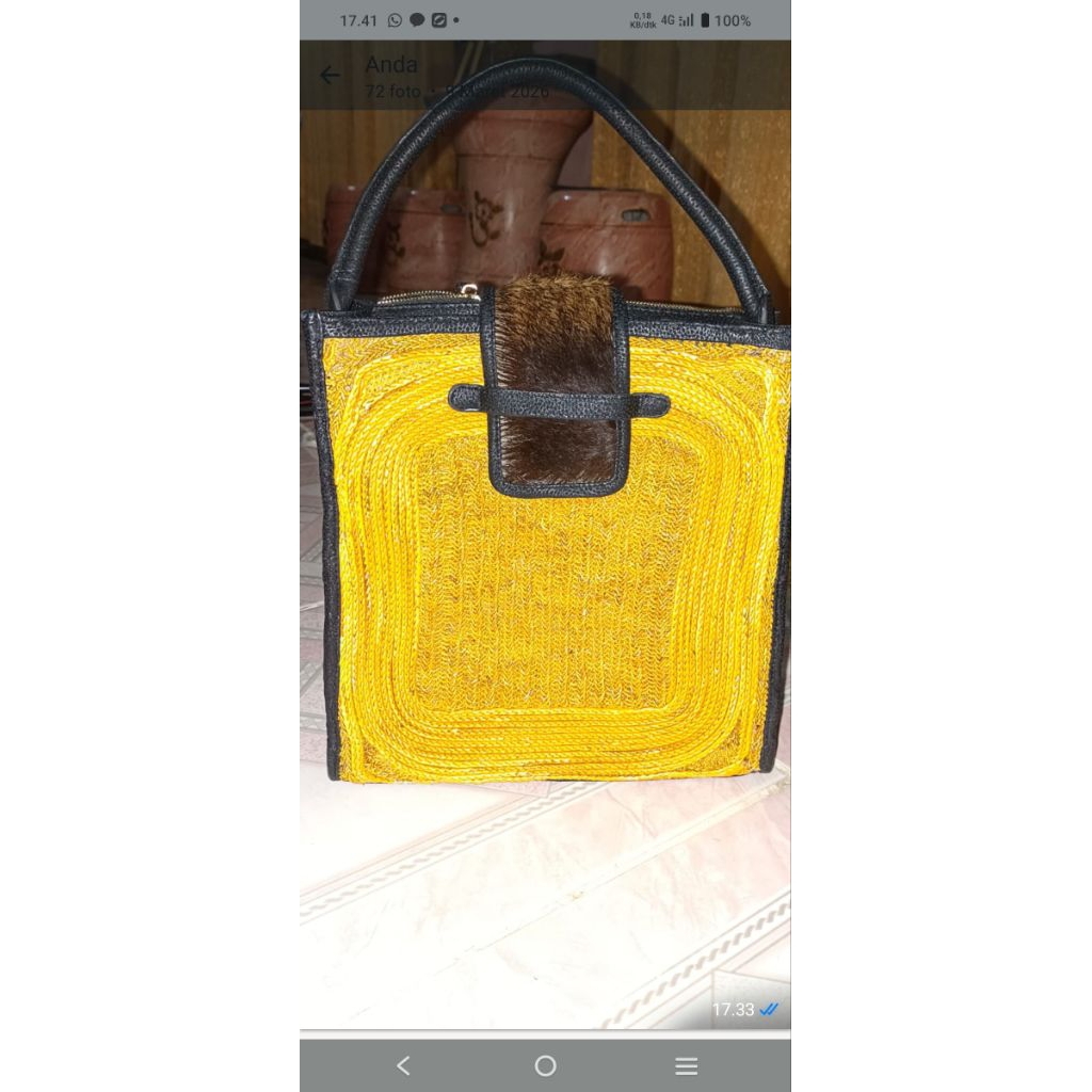 Tas Noken Anggrek handle bag