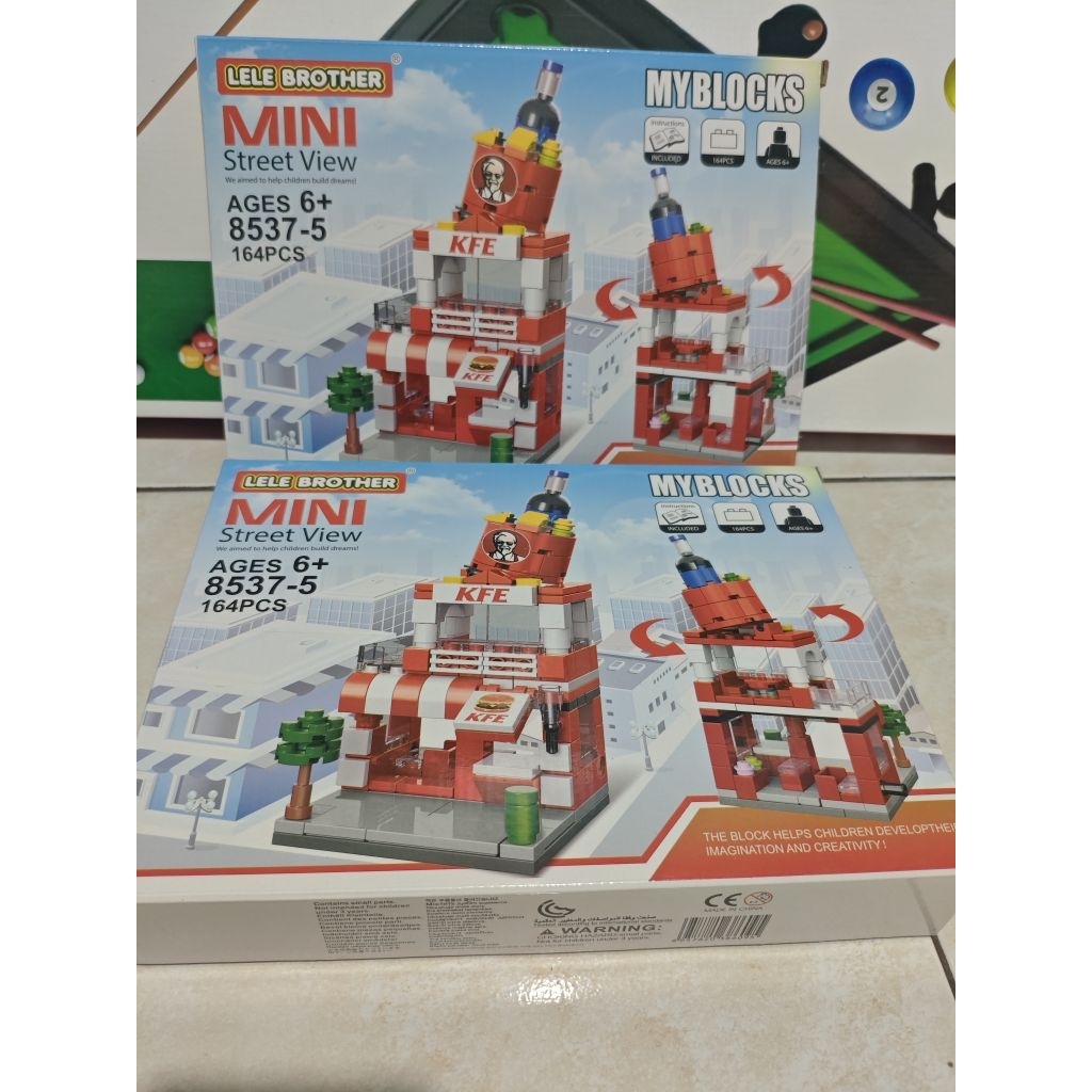 Mainan Brick Balok Susun Lele Brother Mini Street View 8537,Lele Brother