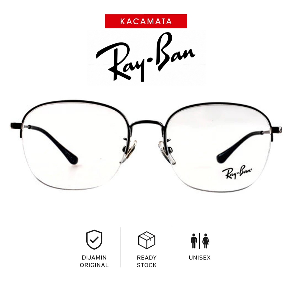 RAYBAN Frame Kacamata Plus Minus Pria Wanita Ori Unisex RB6458D-C2502-52