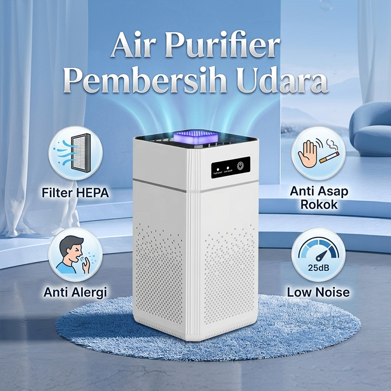 [Philife] Smart Air Purifier Filter HEPA Compact and small | Anti Debu | Anti Asap Rokok | Anti Aler