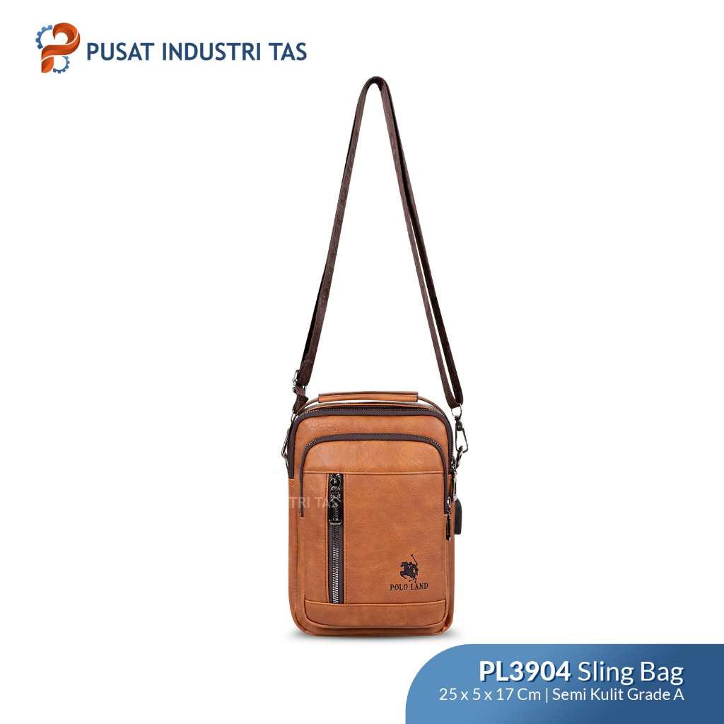 Tas Selempang Kulit Pria Sling Bag Anti Air Tas Kecil Pria
