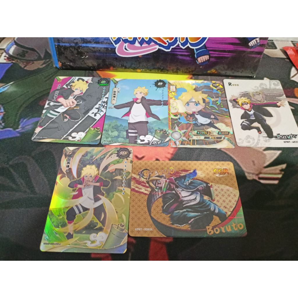 Kartu naruto kayou dan cardmaster SET BORUTO (8pcs)