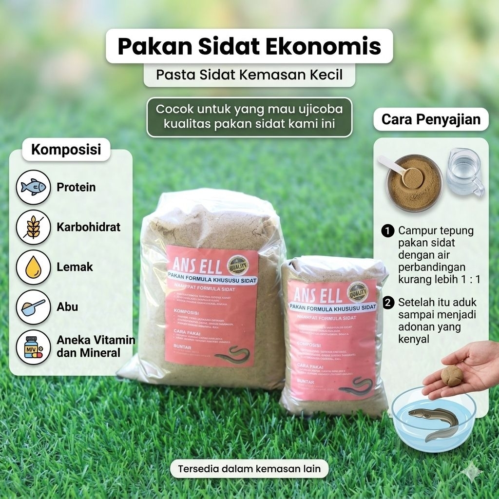 serbuk pakan sidat glass eel/pakan sidat/sidat bebby elver/sidat elver 100gram