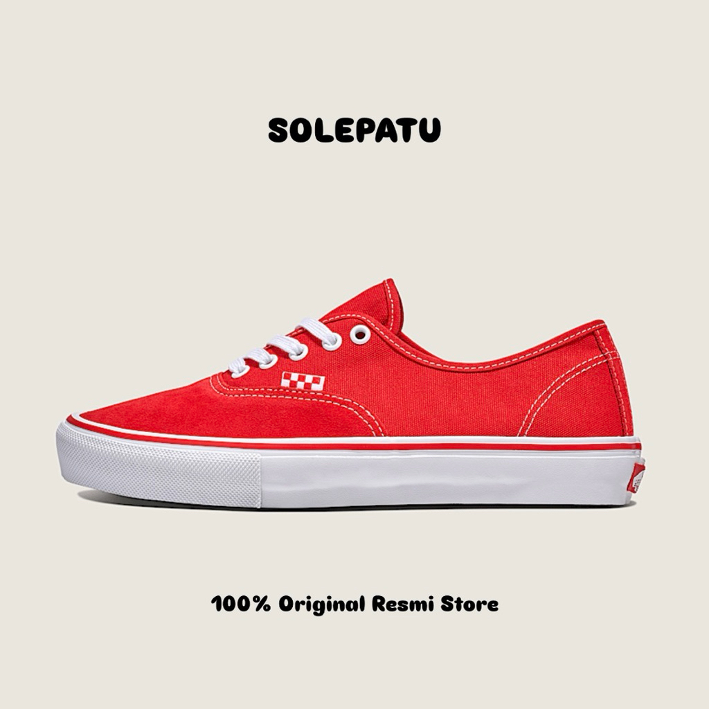 Vans Skate Authentic Red Original Store Luar
