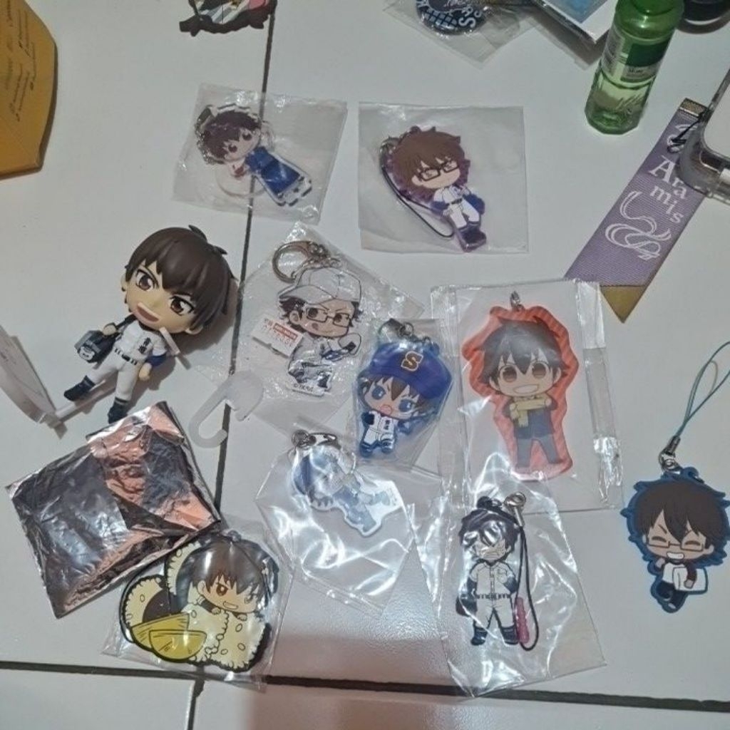 [official] daiya no ace diamond of ace sawamura miyuki doll rubber keychain