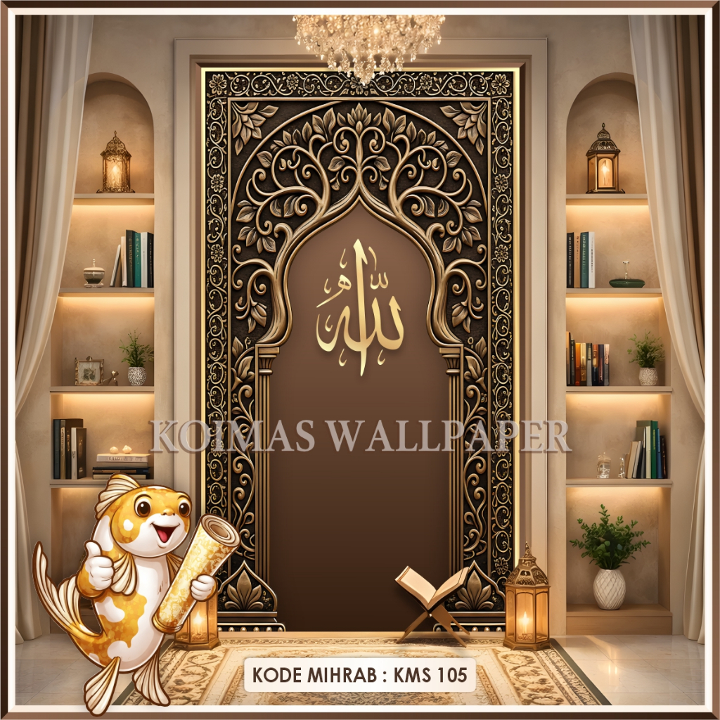 Stiker Dekorasi Dinding Mihrab Mushola Kekinian Stiker Dekorasi Mihrab Mushola Rumah Elegan Stiker D