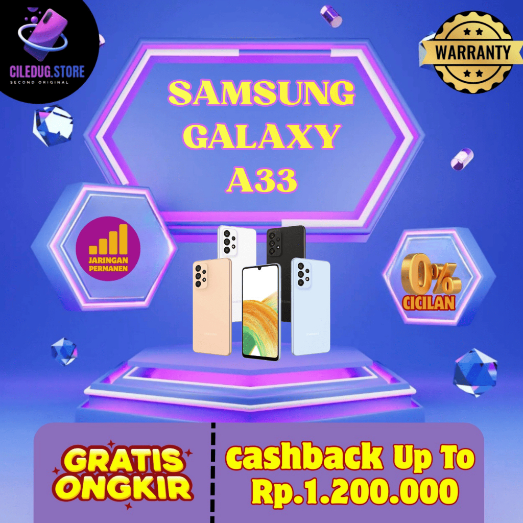 SEIN | Samsung Galaxy A33 5G 8/256GB 8/128GB Second Fullset Original Indonesia