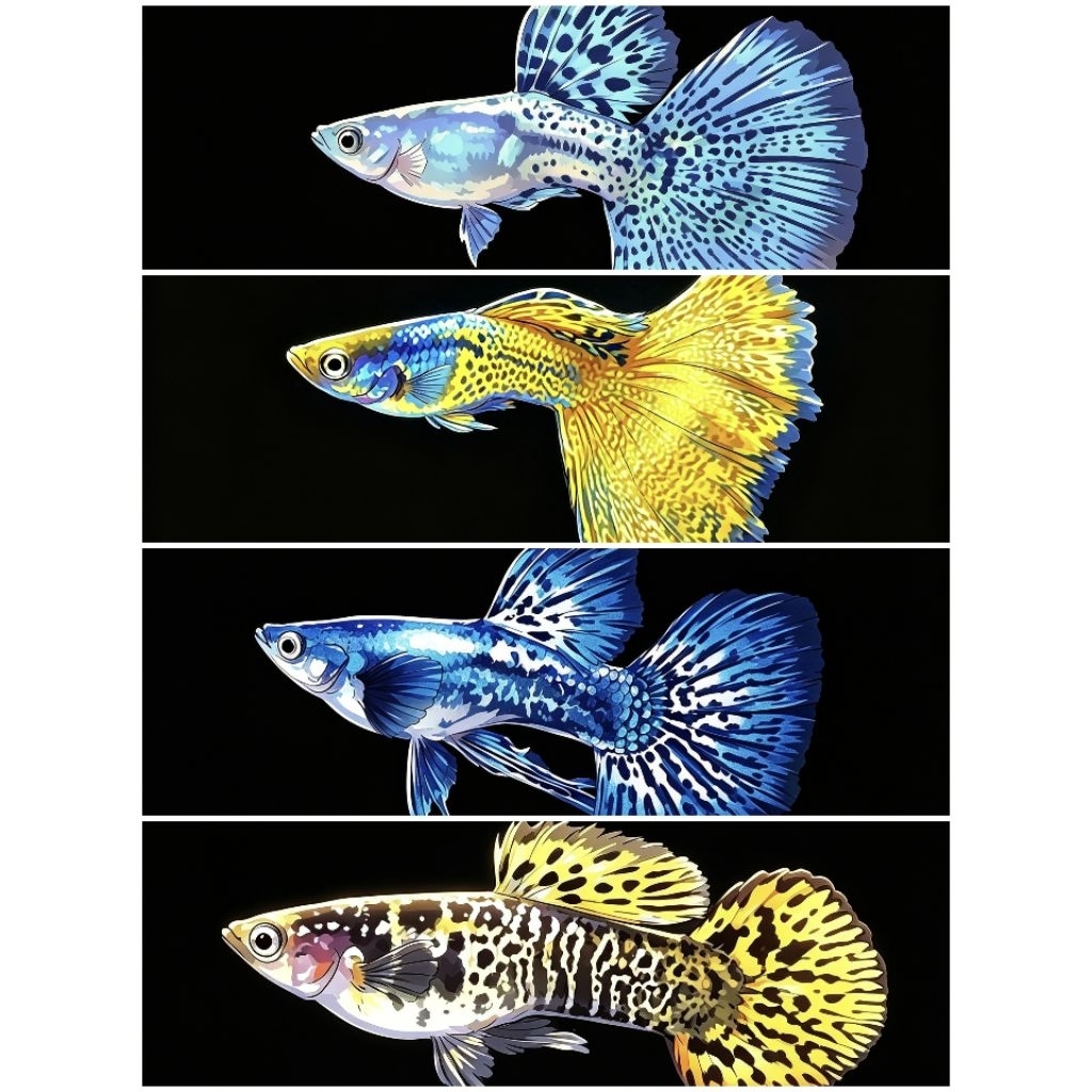 Aksesoris Guppy ( paket Ternak Guppy Ribbon )