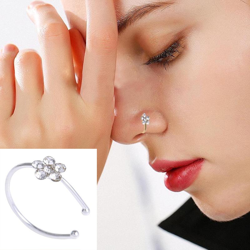 Anting Hidung Tanpa Tindik Anting Hidung Klip On Tanpa Lubang