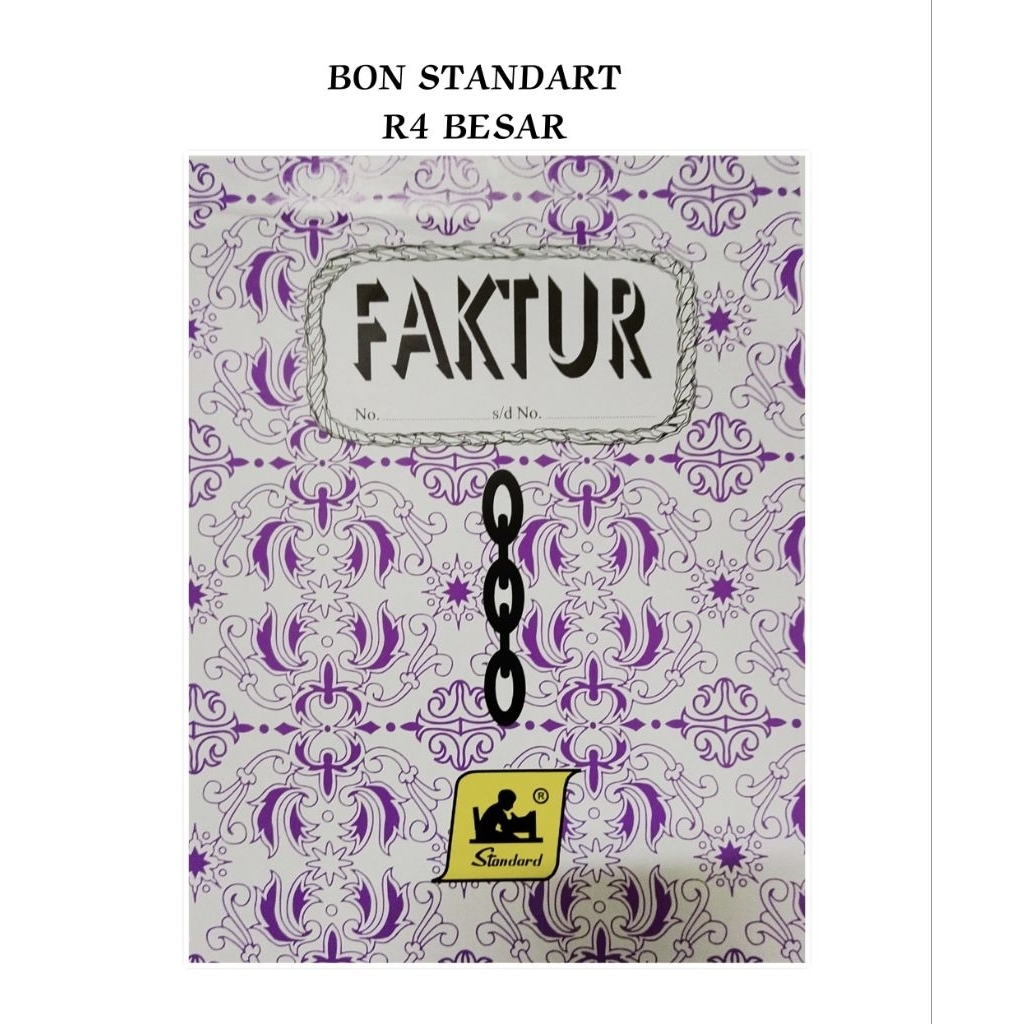 Bon Faktur Standard Rangkap 4 Besar ( 16 x 21.5 cm ) / Lusin ( 12 Pcs )