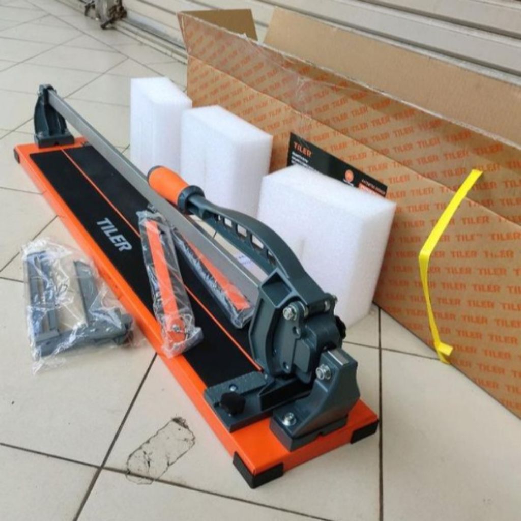 Alat potong keramik dorong 80cm Tiler laser