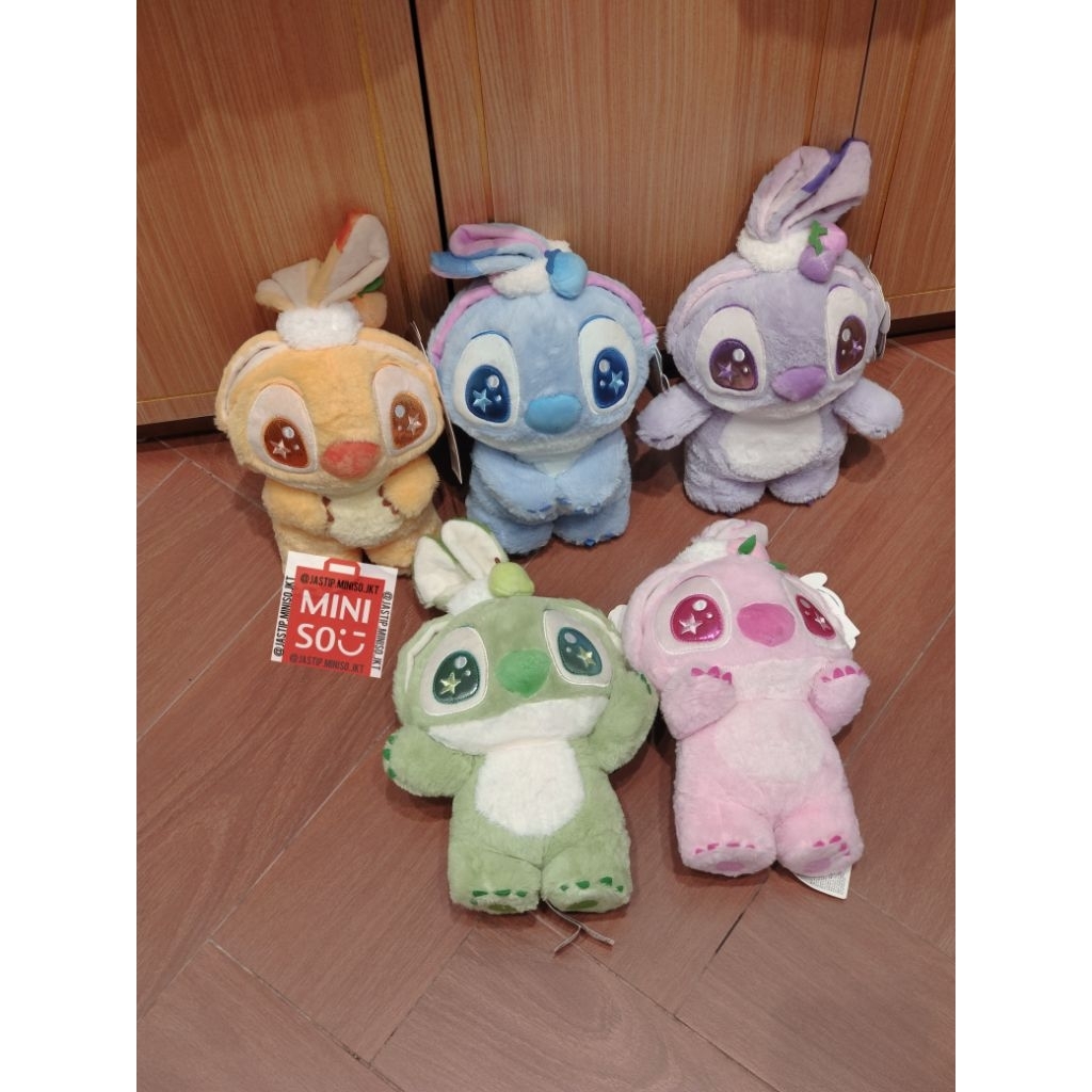 MINISO Boneka Parfum / Scented Plush DISNEY STITCH Collection (25cm) PURPLE / PINK / YELLOW / GREEN 