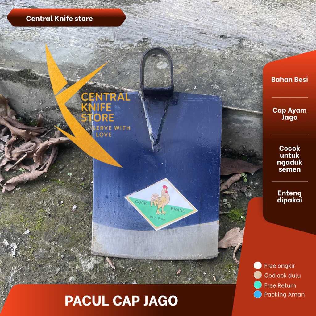 Cangkul Ayam Jago Baja Sepuhan Jawa Termurah