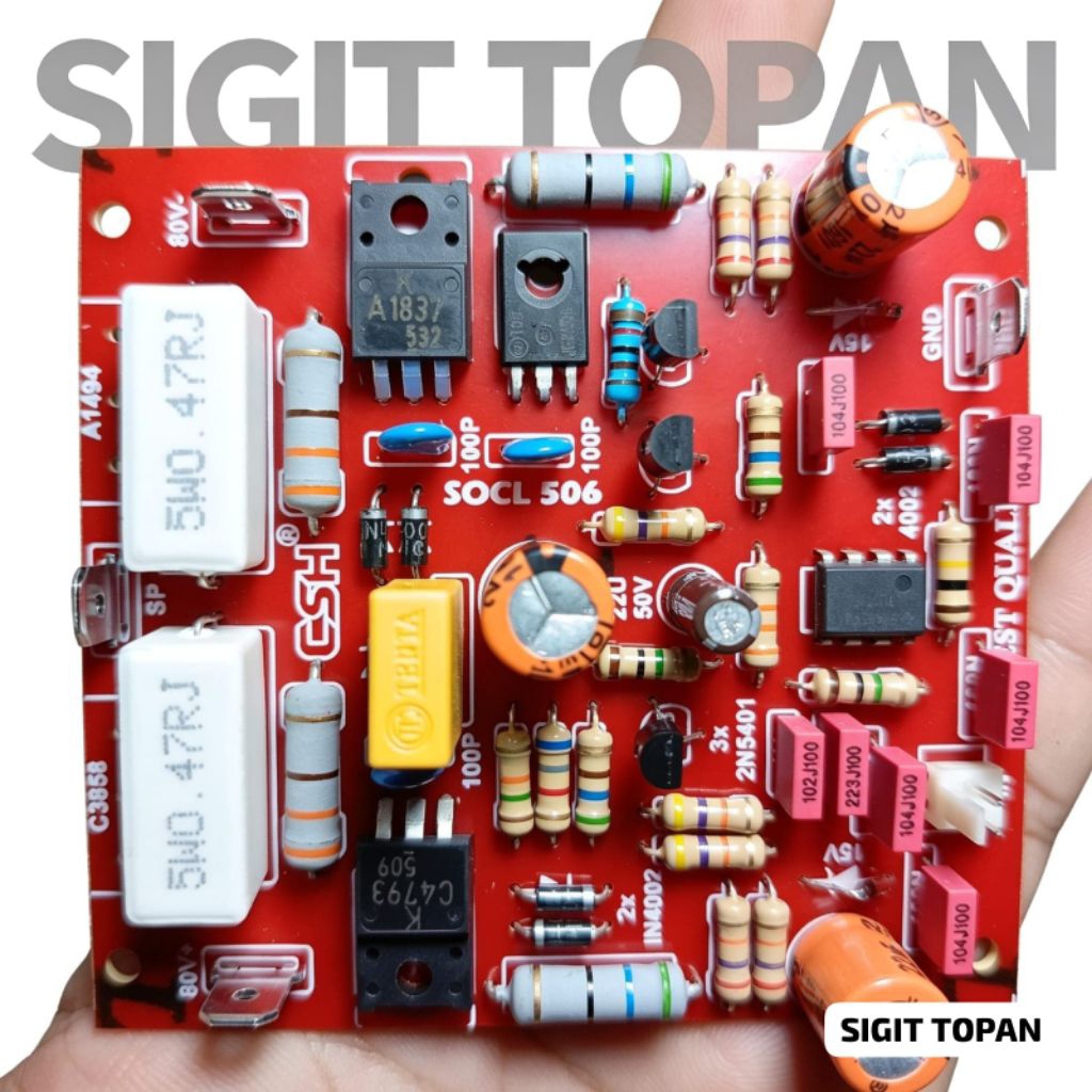 KIT DRIVER SOCL 506 KOMPONEN BAGUS (ORIGINALTRANSISTOR)