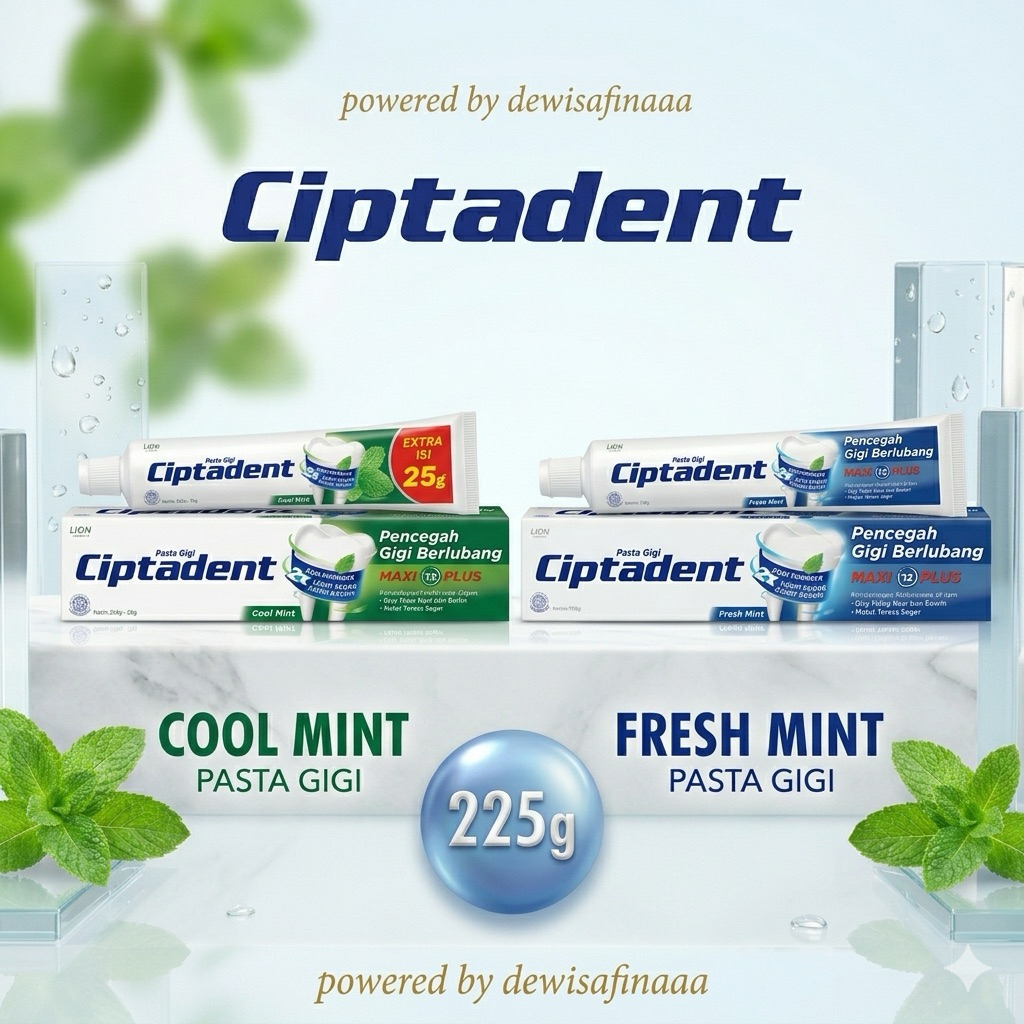 CIPTADENT PASTA GIGI JUMBO 225+25 Gram/ Odol ciptadent jumbo 225+25gr