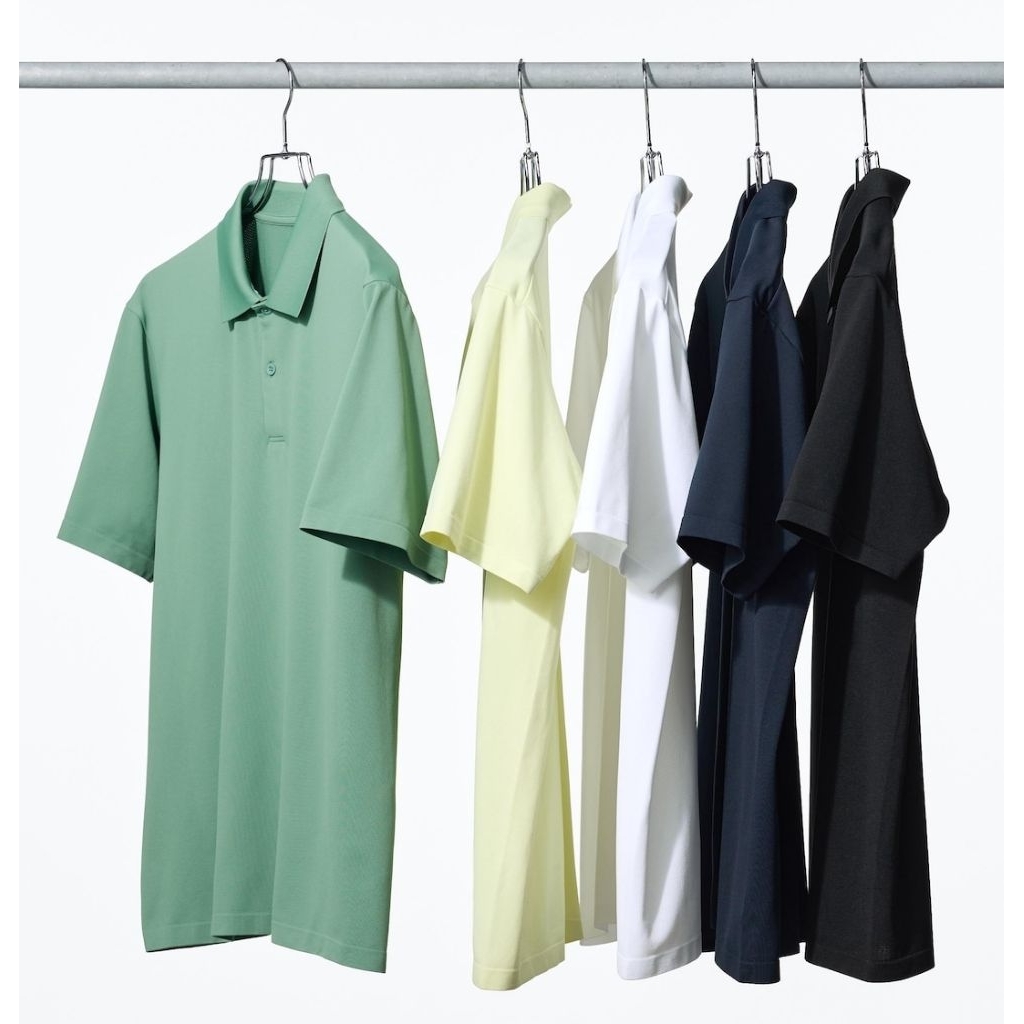 kaos kerah uniqlo dry ex