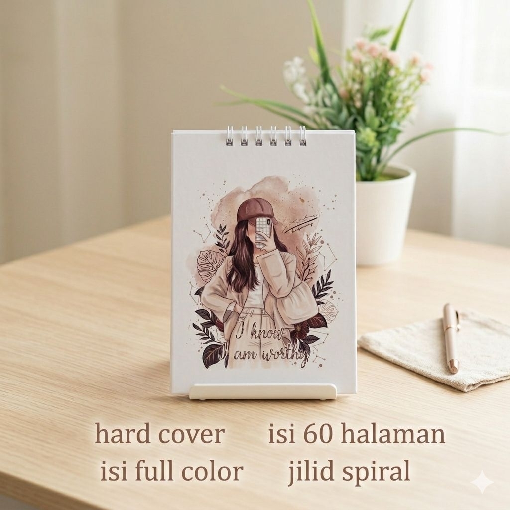Notebook A6 Aesthetic | Full Color | Mini Notes Journaling Simpel Korean Style