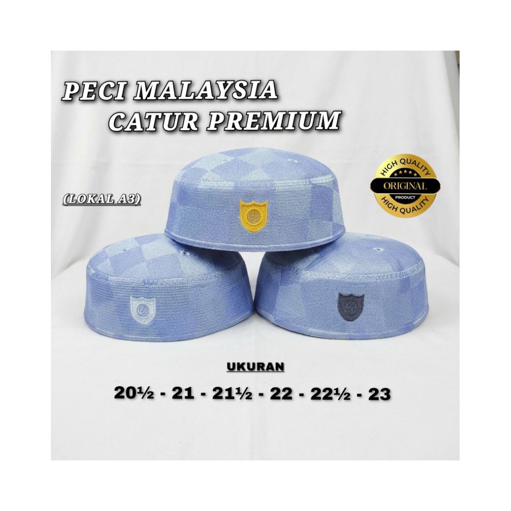 Peci hitam | Peci putih | Peci malaysia | peci logo