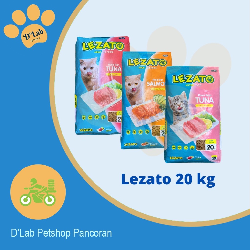 Lezato Cat Food 20kg - makanan kucing Dry Food 20 kg