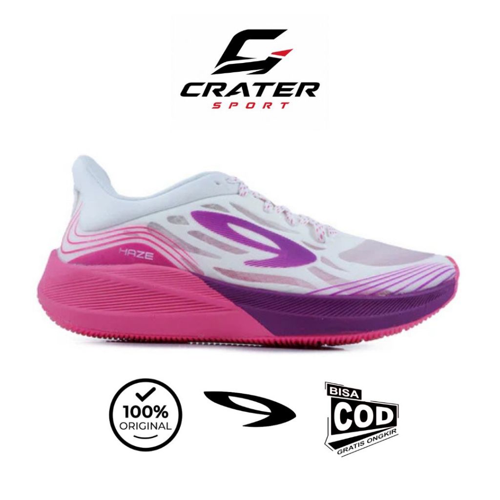Crater - 910 Nineten HAZE VISION 1.0 - Putih/Ungu/Merah-Md