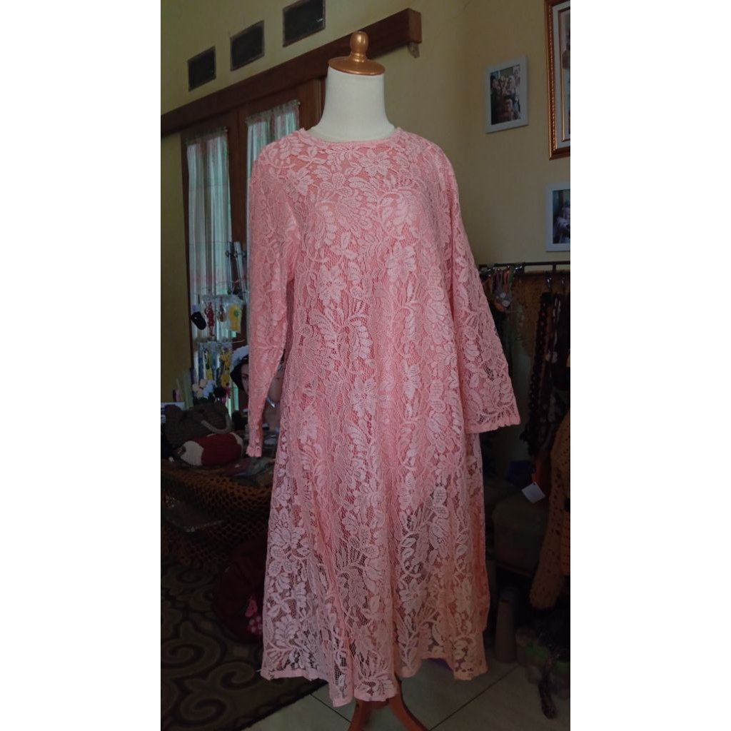 ATASAN KEBAYA WANITA PINK MUDA LUCU KEKINIAN