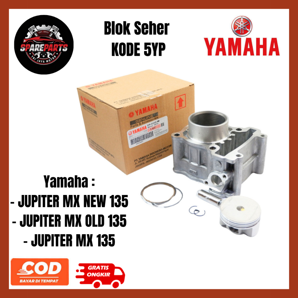 Blok Seher Yamaha Jupiter MX 135 New MX Old 5YP 5OC Original