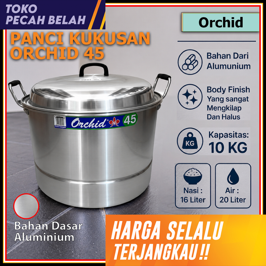 Panci Serbaguna Dandang Langseng / KALAKAT KUKUSAN ORCHID 45 CM Maspion